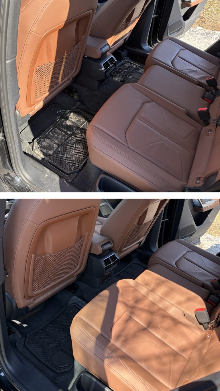 Deep clay bar treatment and foam cannon prep wash during a premium car detailing Kingston process.