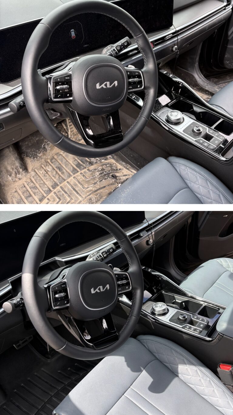 Removing swirl marks and light scratches with professional multi-stage paint correction to restore a mirror shine.